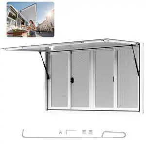VEVOR 60x36in Concession Stand Serving Window Food Truck Service Awning Aluminum Alloy