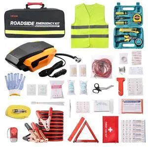 VEVOR 32 Pcs Car Emergency Kit with Medical Emergency First Aid Kit for Vehicles