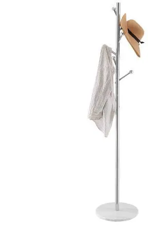 VEVOR Coat Rack Freestanding Coats Rack Stand with Stable Marble Base & 8 Hooks