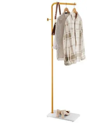 VEVOR Coat Rack Freestanding Coats Rack with Quartz Stone Base & 3 Round Hooks