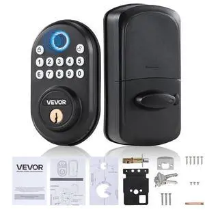 VEVOR Fingerprint Door Lock Keyless Entry Door Lock Password and Key Unlock