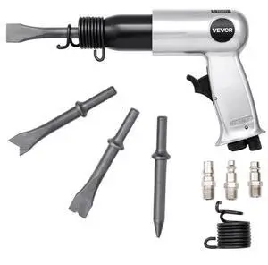 VEVOR Air Hammer 3500 BPM 12 CFM Pneumatic Hammer Air Hammer Kit with 4 Chisels