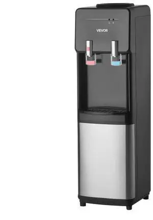 VEVOR Top Loading Water Cooler Dispenser for 3 or 5 Gallons Jugs Stainless Steel