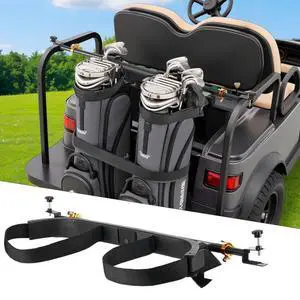 VEVOR Golf Bag Holder Bracket Attachment Adjustable Golf Bag Bar for Most 2+2 Cart