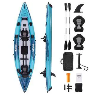 VEVOR Inflatable Kayak 2-Person Inflatable Recreational Kayak 700LBS Capacity