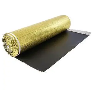 VEVOR Floor Underlayment 200 sq ft Roll 3mm Vapor Barrier Soundproofing Gold