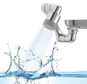 VEVOR Universal 1080° Swivel Extension Faucet Aerator Rotate Robotic Arm Splash Filter