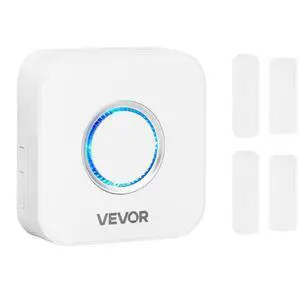 VEVOR Door Chime 58 Chimes 5-Level Volume Wireless Door Alarm Contact Sensor