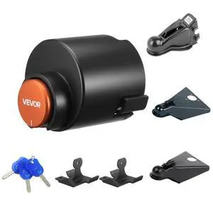 VEVOR Trailer Coupler Lock Fits 2 & 2-5/16-Inch Couplers Trailer Tongue Lock