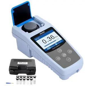 VEVOR Turbidity Meter Portable Turbidimeter 01000 NTU Range ISO 7027 Compliant