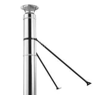 6 Inch Extended Roof Bracket for Chimney Pipe Support Adjustable