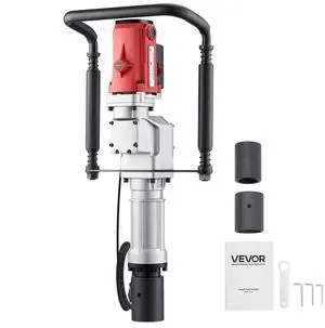 VEVOR Electric T Post Driver 2200W Handheld Pounder with Two Sleeves for Fence Farm