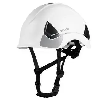 VEVOR Construction Safety Helmet Vented Class C White Safety Hardhat for Men & Women