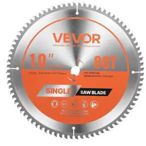 VEVOR Circular Saw Blade Aluminum Cutting Blade for Circular Saw 10 in 80 Teeth