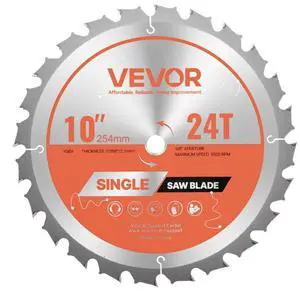 VEVOR Circular Saw Blade Wood Cutting Blade for Circular Saw 10 inch 24 Teeth