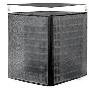 VEVOR Air Conditioner Cover, 28 x 28 x 32 inch Ac Cover for Air Conditioning Unit, Dual-Layer, Detachable Canopy,Waterproof Polyester, Universal HVAC Protector for Outdoor Outside Ac Unit, Black