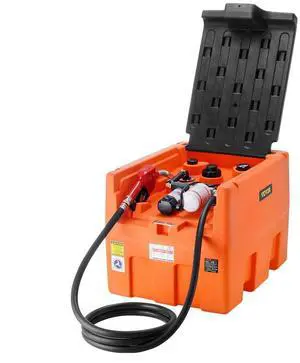 VEVOR Portable Diesel Tank 48 Gal Fuel Tank with 12V Electric Transfer Pump