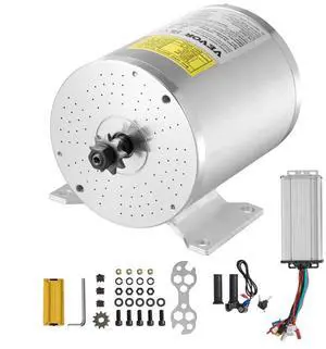 2000W Electric Brushless DC Motor Kit 48V 4300rpm Motor with Speed Controller
