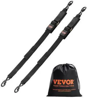 Retractable Ratchet Straps Tie Down Straps 2 in x 4 ft for Boat (2 Pack)
