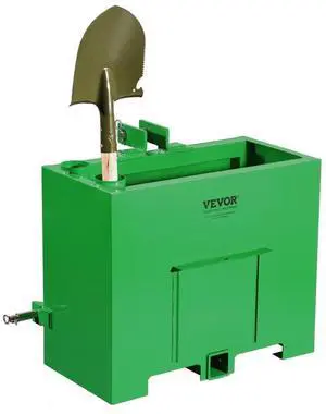 Ballast Box 3 Point Category 1 Tractor Quick Tach Hitch Counterweight Green