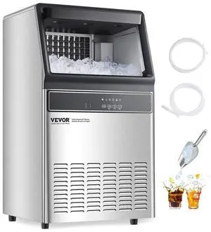 Commercial Ice Maker Freestanding Cabinet Machine 120lbs/24H 55 Ice Cubes