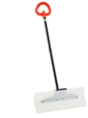 Plastic Snow Pusher Shovel 24in Heavy Duty Snow Plow for Driveway Ergonomic Grip Plastic Snow Pusher Shovel 24in Heavy Duty Snow Plow for Driveway Ergonomic Grip