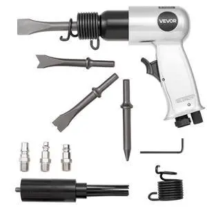 VEVOR Air Hammer 4500BPM Pneumatic Hammer with Air Needle Scaler & 4 Chisels
