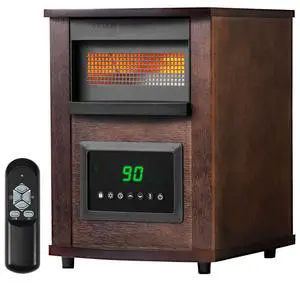 1500W Infrared Heater Electric Space Heater LED Screen Timer Adjustable