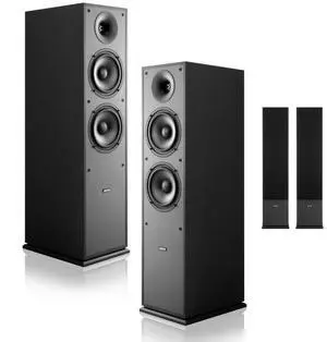 VEVOR Floorstanding Speakers 2-Way Floor-Standing Tower Speakers 400W Peak Pair