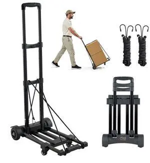 VEVOR Folding Hand Truck 290 lbs Platform Cart Dolly Trolley Cart for Moving