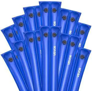 26 Gauge Double Chamber Water Bags Tubes for Winter Pool Cover 12 Packs 10 ft