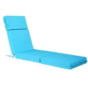 VEVOR Set of 2 Outdoor Chaise Lounge Chair Cushions 72 x 21 in Waterproof Thick