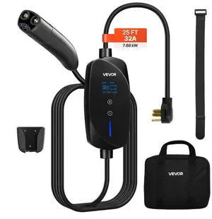 VEVOR Level 2 Tesla Charger 32A EV Charger 240V NEMA 14-50P with 25 ft Cable