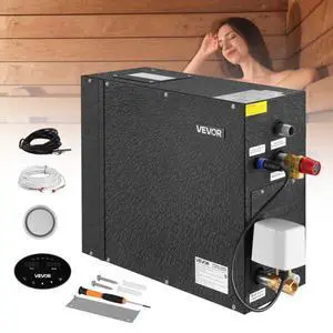 VEVOR 4kW Steam Generator with Controller for Home Sauna Spa Auto Drain Kit