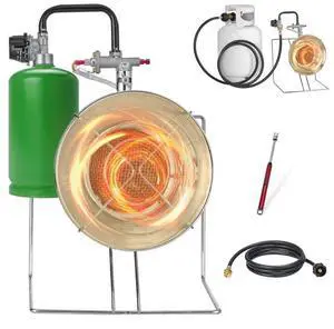 Propane Tank Top Heater for 1lb to 40lb Tanks 18000 BTU Single Burner