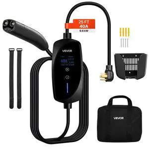 VEVOR Level 2 Tesla Charger 40A EV Charger 240V NEMA 14-50P with 25 ft Cable