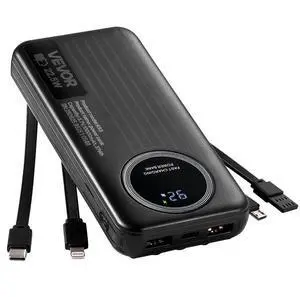 10000 mAh Power Bank Fast Charging Portable Charger External Battery 6 Outputs