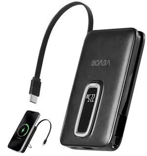 Magnetic Power Bank 10000 mAh Fast Charging Wireless Battery Charger LED Display