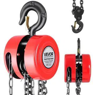 VEVOR Hand Chain Hoist 4400 lbs Capacity 10 ft Manual Chain Block with G70 Chain