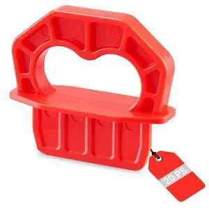 VEVOR 20 Pack 1/8 Inch Deck Board Spacers Red ABS Tool for Composite PVC Wood