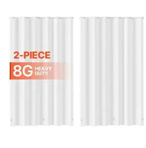 VEVOR Shower Curtain Liner 8G PEVA Shower Liner 72 x 72 in for Bathroom Showers