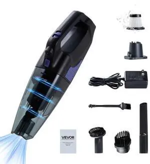 VEVOR Handheld Vacuum Portable Vacuum Cleaner Cordless with HEPA Filter & Brush