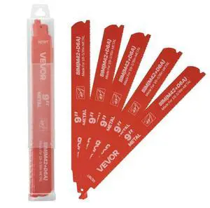 VEVOR Reciprocating Saw Blades 25 Pack 14/18 TPI Bi-Metal for Cutting Metals