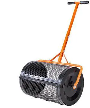 VEVOR Compost Spreader 24 in Peat Moss Spreader with T-Shaped Handle for Yard