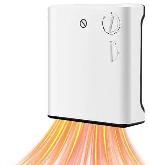 VEVOR Smart Wall Heater 1500W Electric Wall Mounted Heater with Knob Thermostat