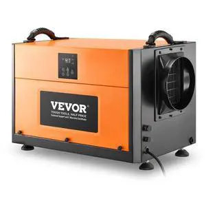 VEVOR 156 Pints Commercial Dehumidifier with Hose Auto Defrost for Crawl Space