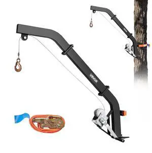 VEVOR Tree Mounted Deer Hoist 353 lbs Game Hoist Winch Lift with Gambrel & Winch