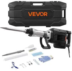VEVOR Demolition Jack Hammer Electric Concrete Breaker 3000 W 1700 BPM a Chisel