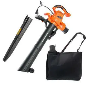 VEVOR Electric Leaf Blower 3-in-1 Blower Vacuum Mulcher 12Amp 217.35MPH 53.27CFM