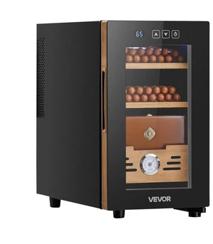 23L Electric Cigar Humidor Cooler Cabinet 150 Counts Cooling Temperature Control 23L Electric Cigar Humidor Cooler Cabinet 150 Counts Cooling Temperature Control